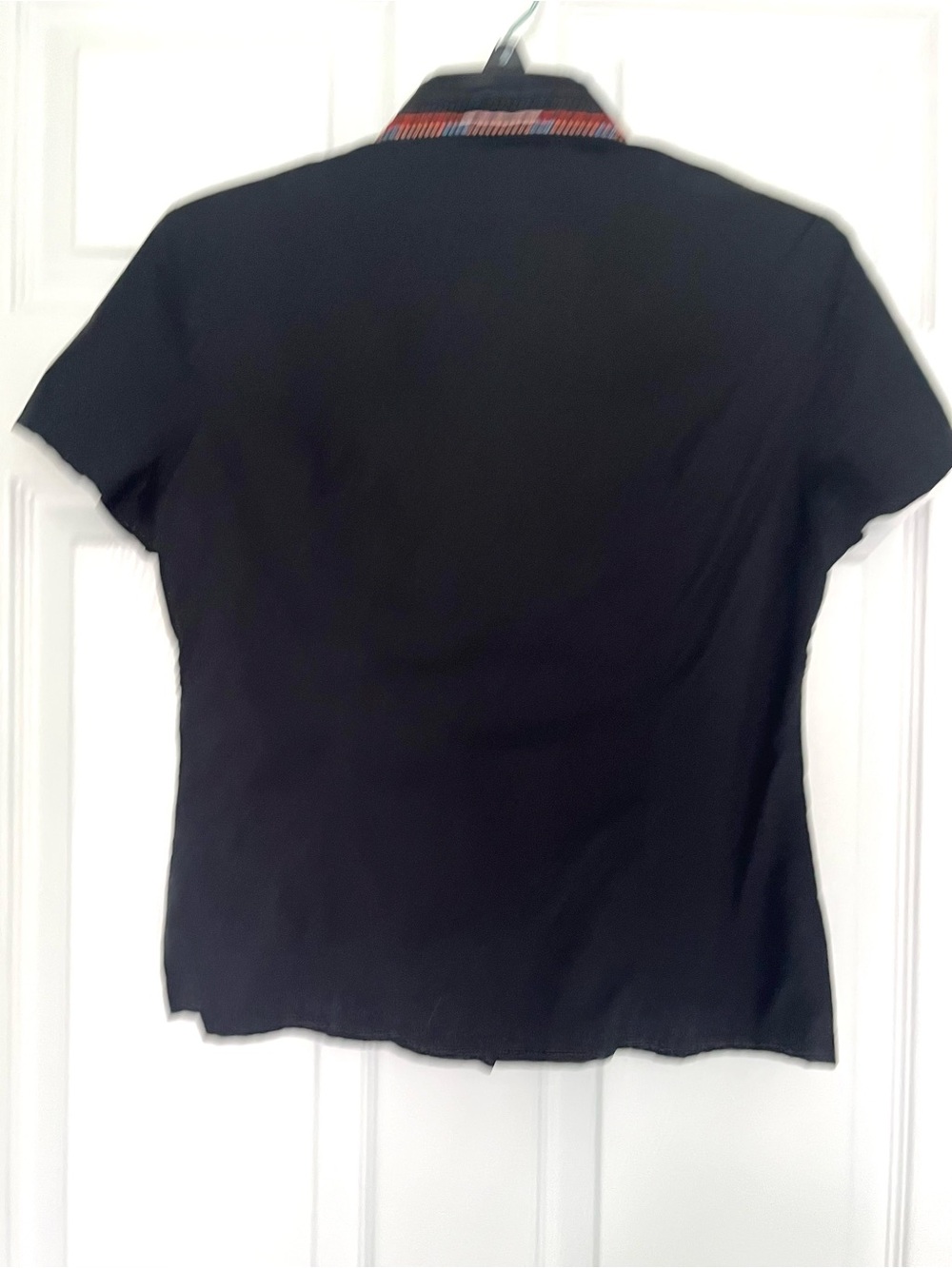Cotton Shirt with Multicolor Embroidery - Picture 4 of 4
